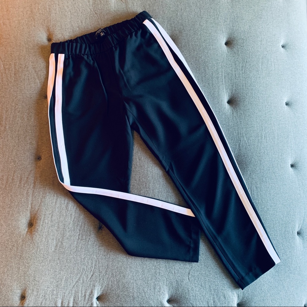 Black Jogger-Style Pants